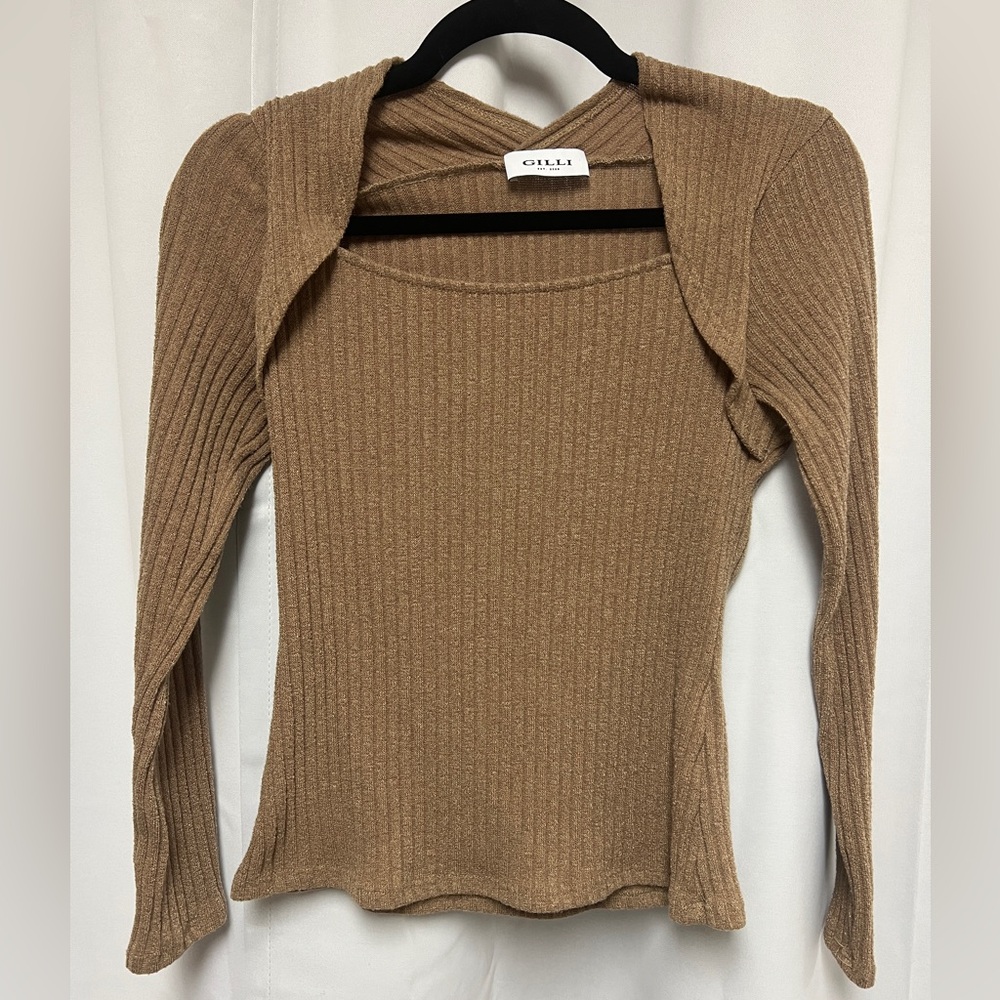 GILLI Ribbed Long Sleeve